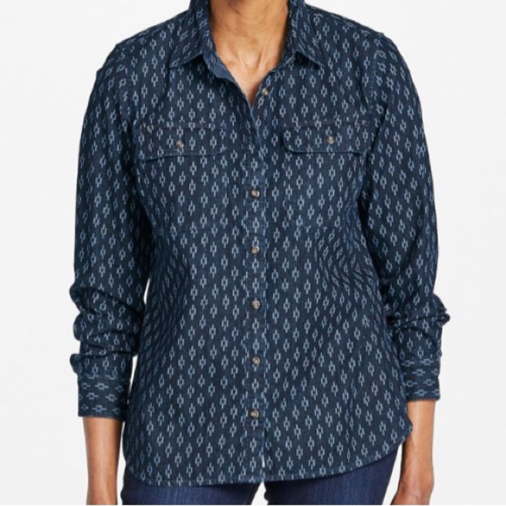 LL BEAN Vintage Denim Shirt - Picture 1 of 7